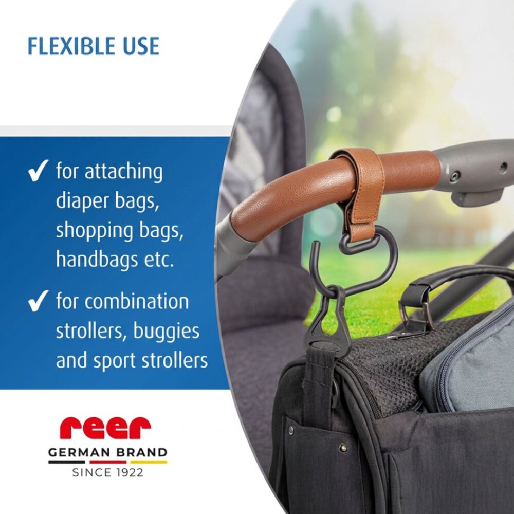REER Set 2 carlige universale pentru carucior CarryHook