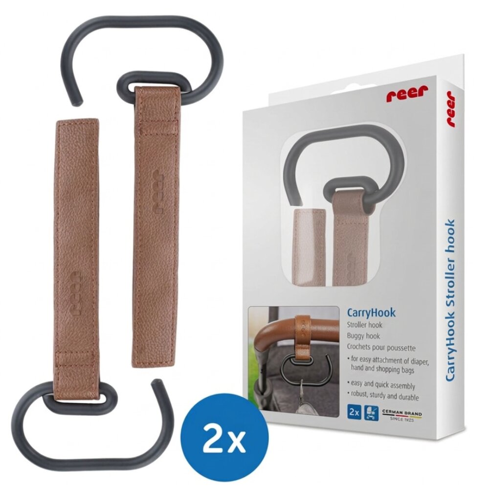 REER Set 2 carlige universale pentru carucior CarryHook