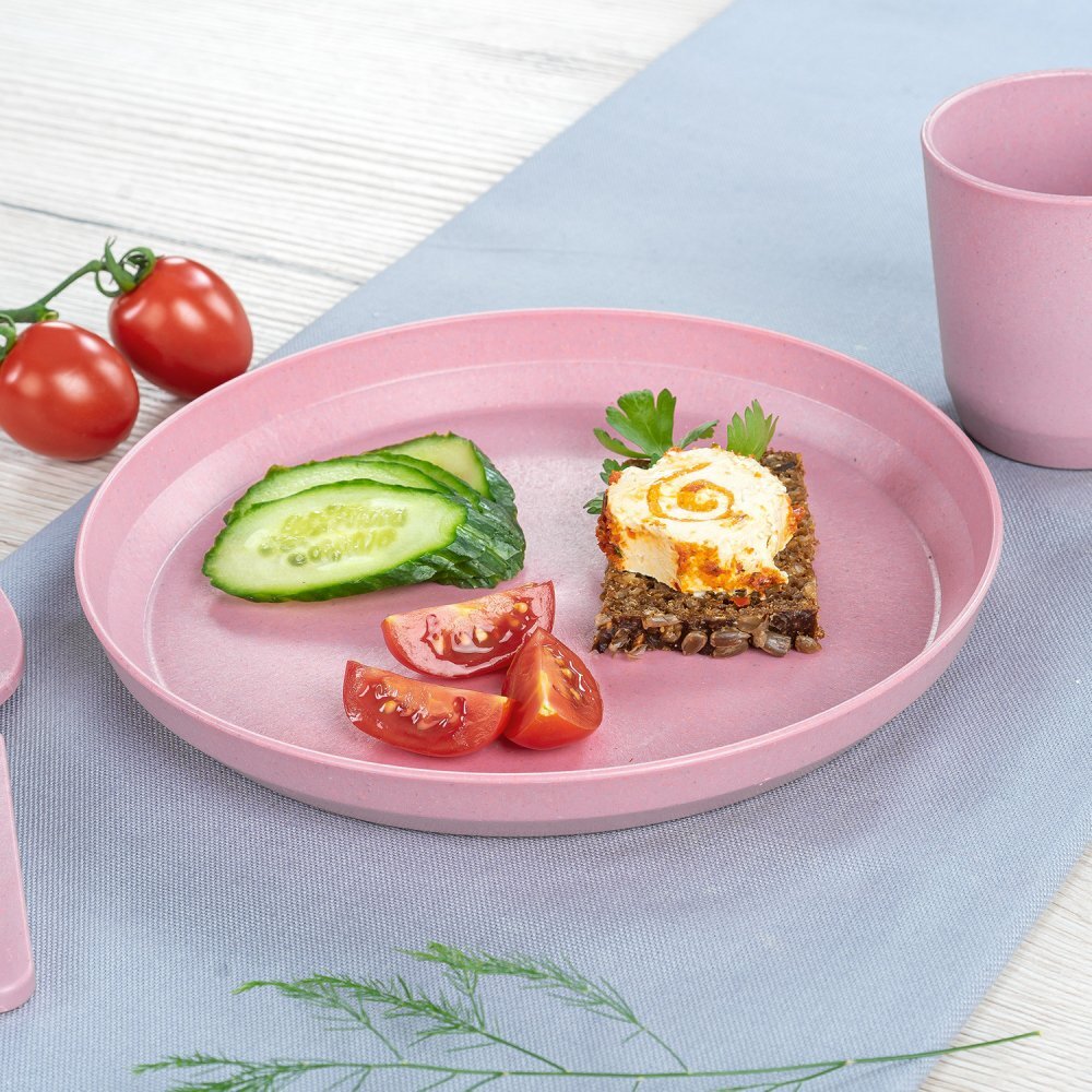 REER Set 2 farfurii Growing Plate pink