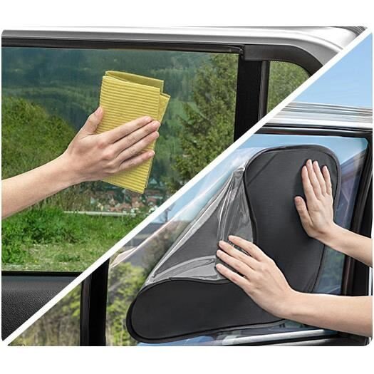 REER Set 2 parasolare auto cu lipire fara ventuze TravelKid Sun Pure 86121