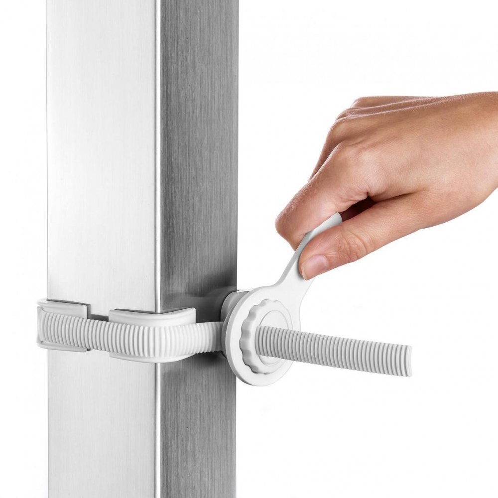 REER Set de fixare StairFlex White pentru porti de siguranta