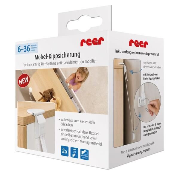 REER Set fixare anti-inclinare mobilier 73020