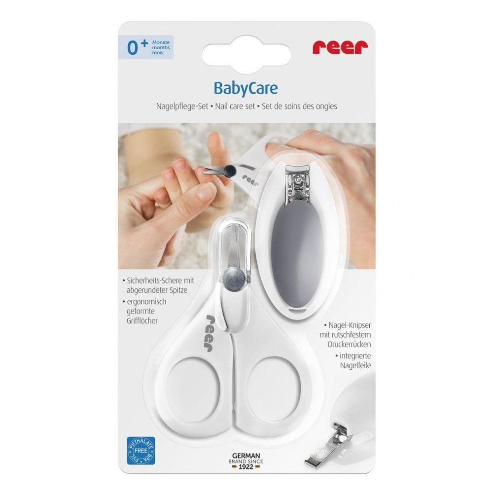 REER Set ingrijire unghii bebelusi forfecuta si unghiera cu pila BabyCare 81050