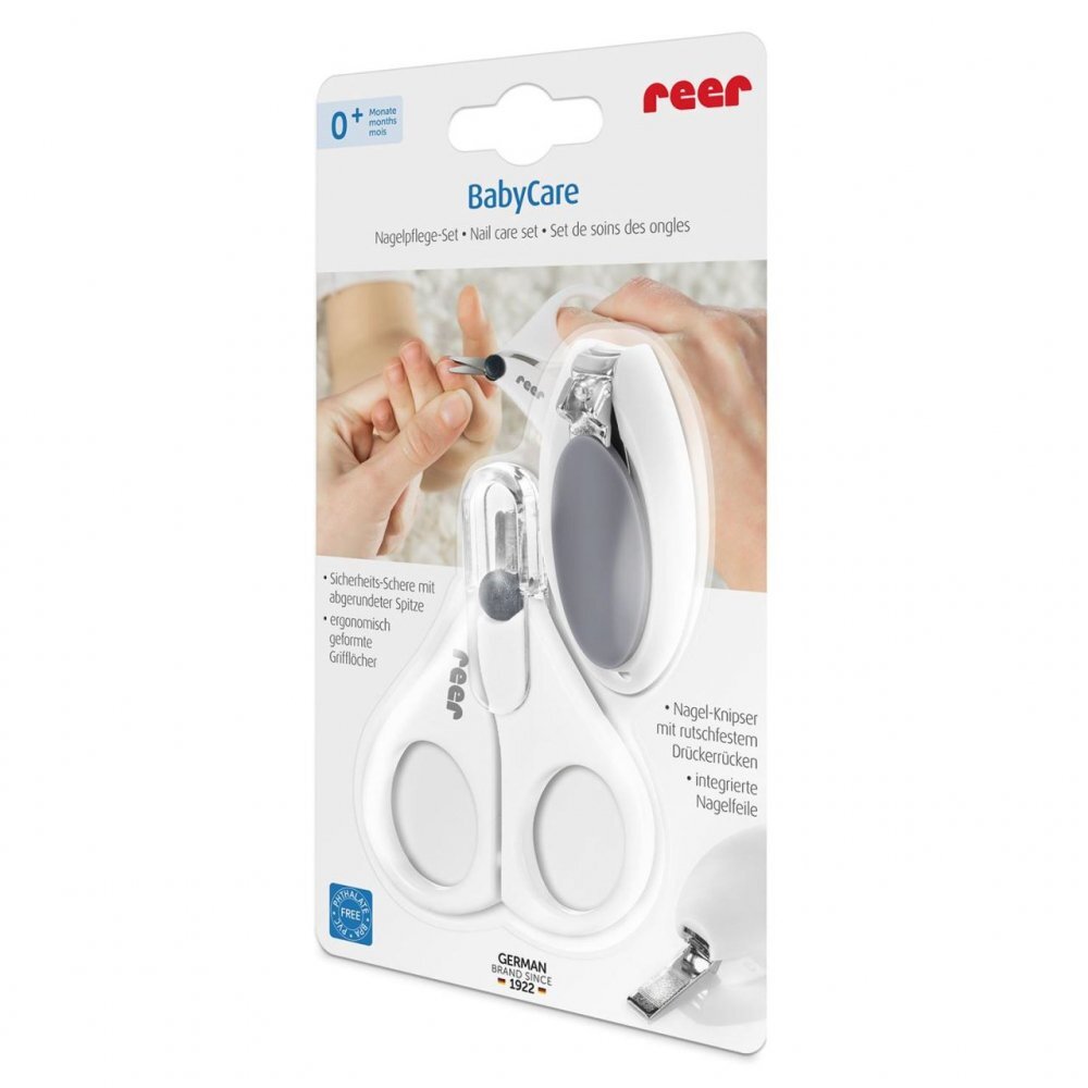 REER Set ingrijire unghii bebelusi forfecuta si unghiera cu pila BabyCare 81050