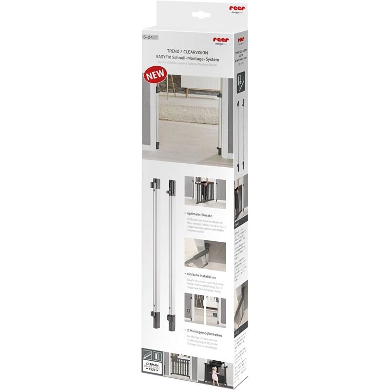 REER Sistem de instalare rapida EasyFix pentru porti de siguranta extensibile DesignLine aluminiu 46051