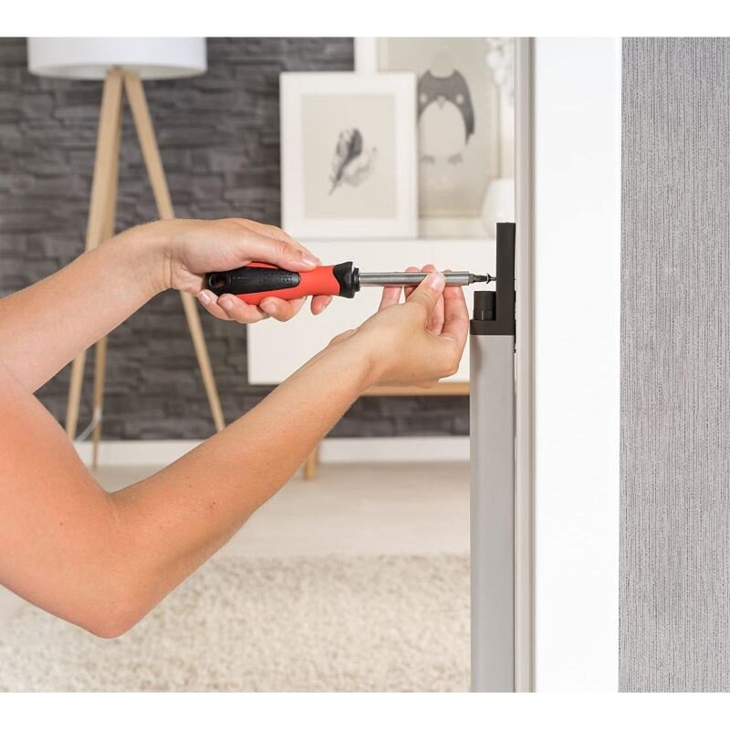 REER Sistem de instalare rapida EasyFix pentru porti de siguranta extensibile DesignLine aluminiu 46051