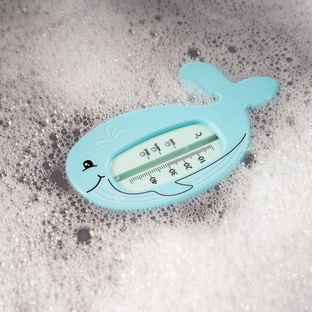 REER Termometru de baie pentru copii MyHappyBath Whale fara mercur fara BPA 0+ luni