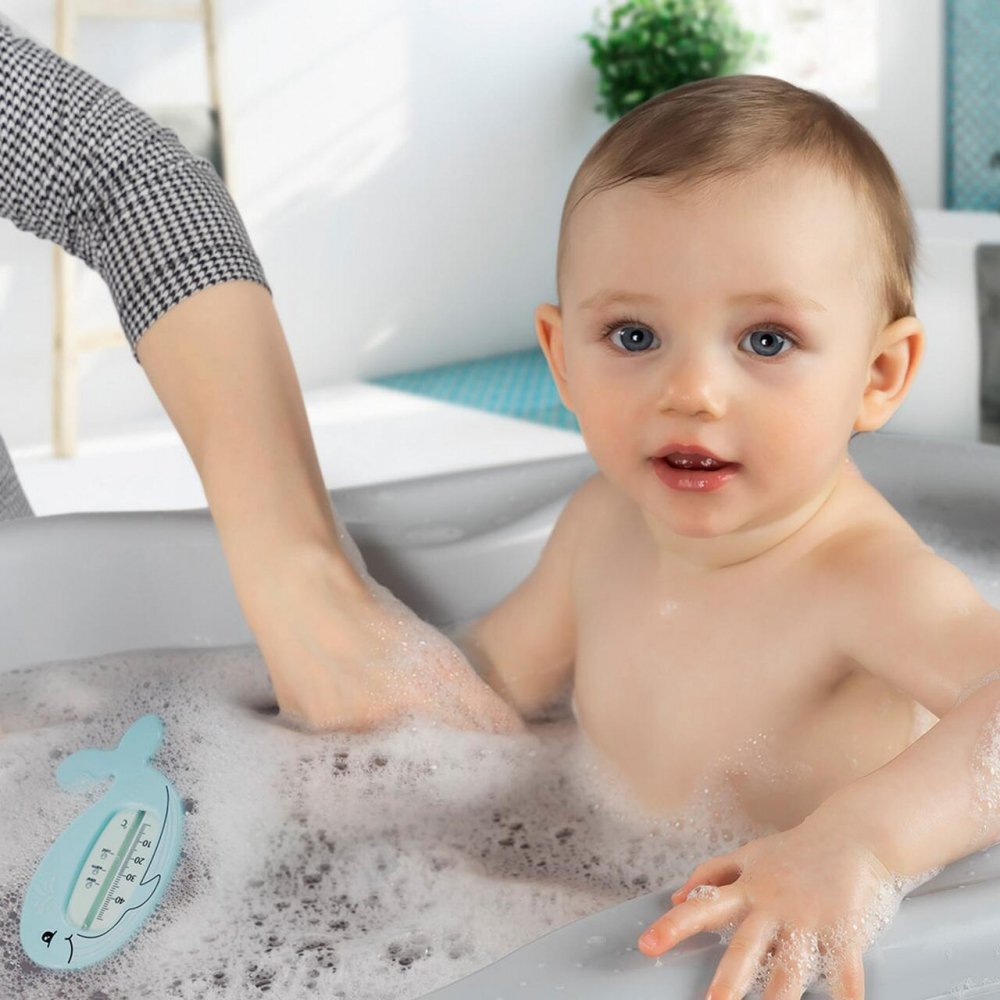 REER Termometru de baie pentru copii MyHappyBath Whale fara mercur fara BPA 0+ luni