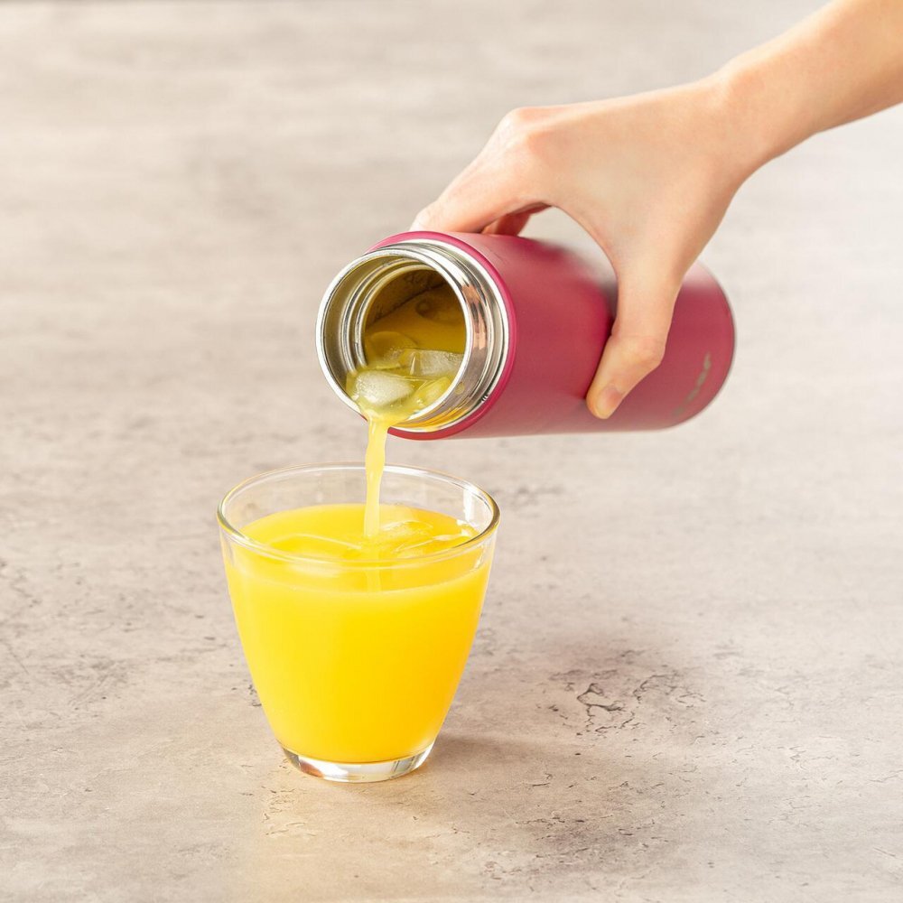 REER Termos din otel inoxidabil vidat ColourDesign 450 ml rosu