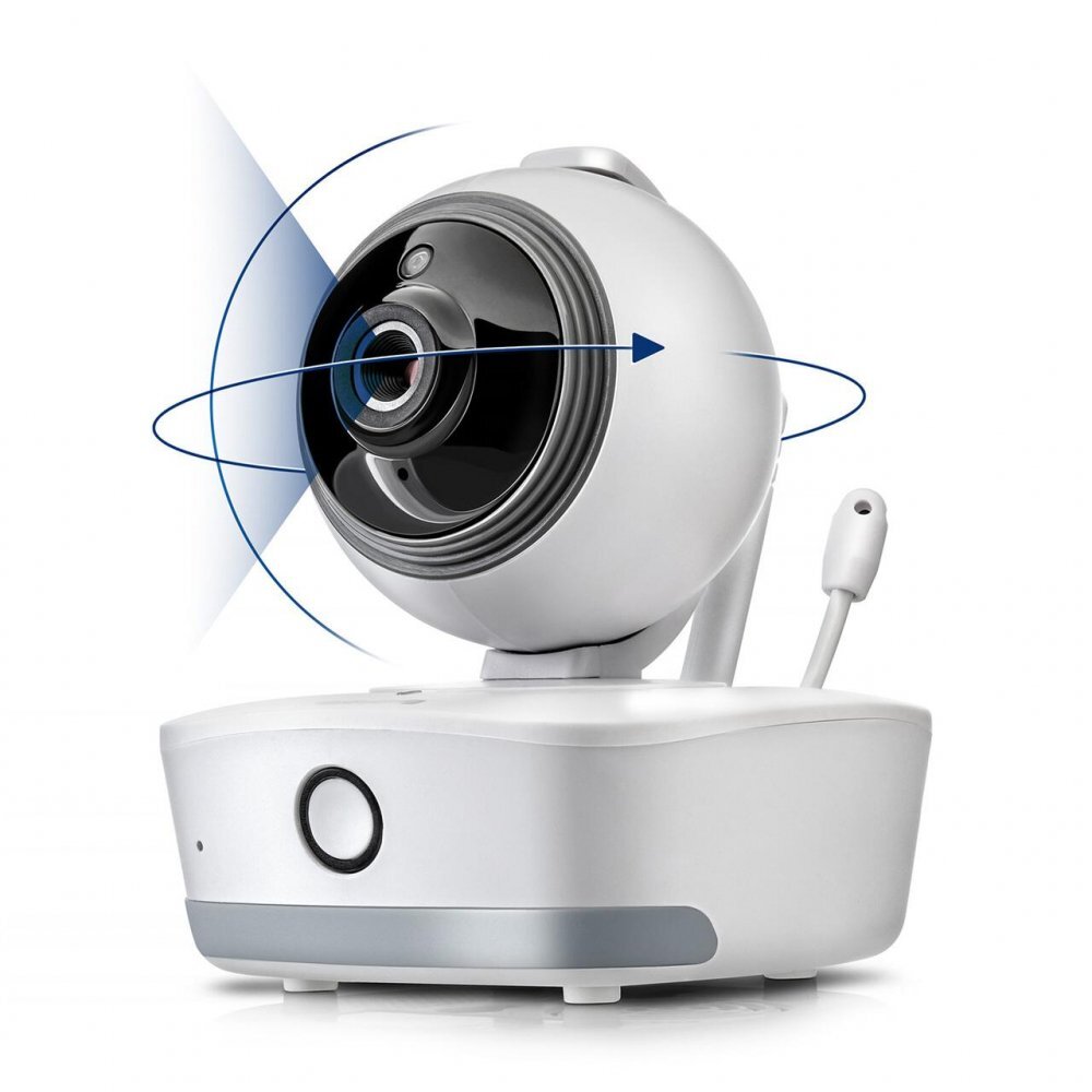 REER Video monitor digital pentru bebelusi cu camera rotativa si urmarire inteligenta a miscarii BabyCam XL 80440