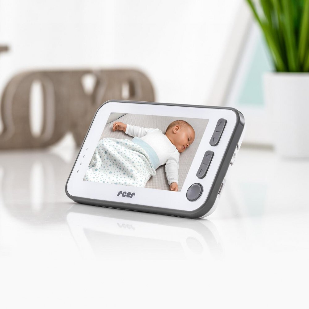 REER Video monitor digital pentru bebelusi cu camera rotativa si urmarire inteligenta a miscarii BabyCam XL 80440