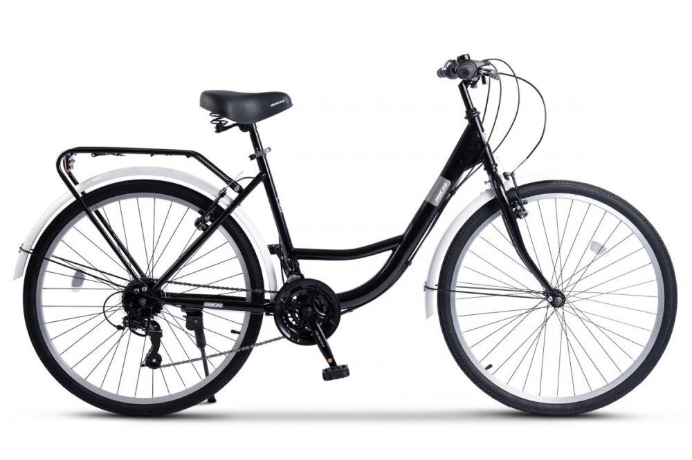 Rich Bicicleta City Classic Echipare Linie Carpat 21 Viteze roti 26 Inch fV-Brake R2632A Negru