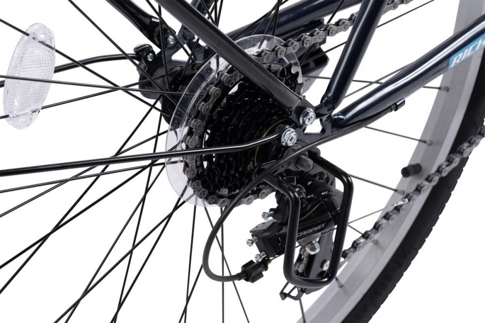 Rich Bicicleta R2632A Albastru City Classic 21 viteze roti 26 inch frane V-Brake greutate suportata 120 kg