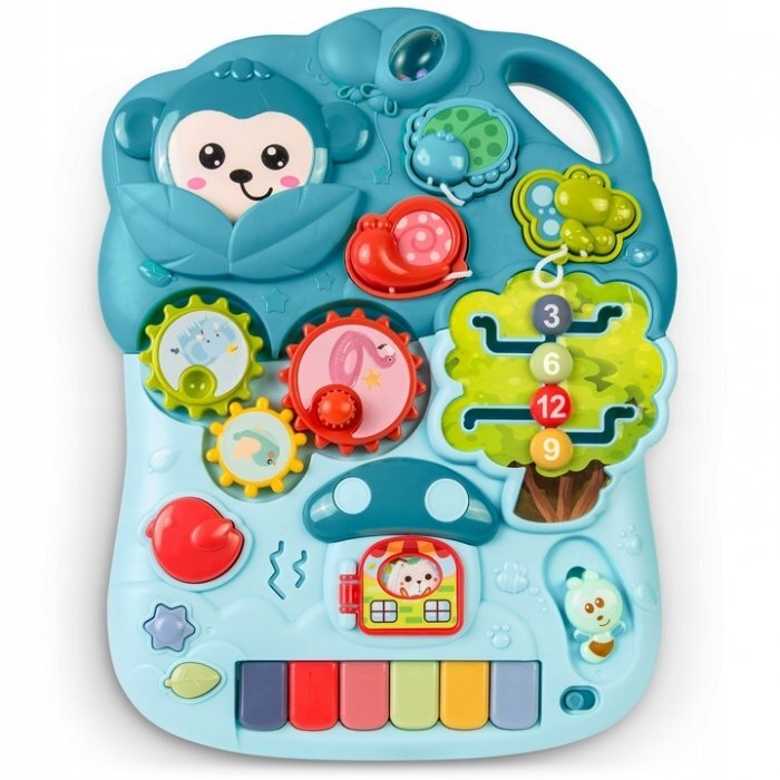 Ricokids Antemergator 4 in 1 cu diverse activitati si sunete albastru