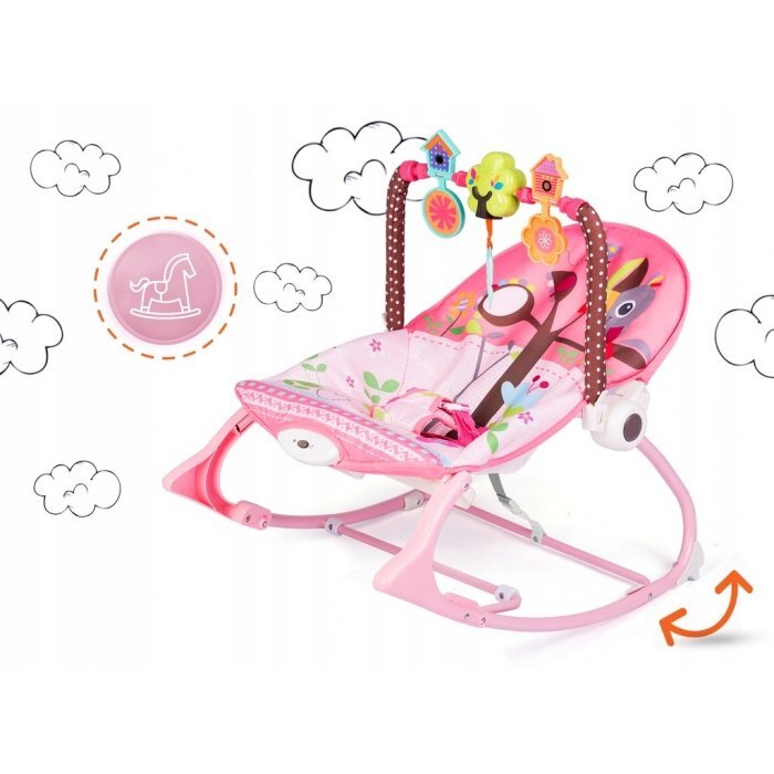 Ricokids Balansoar 3 in 1 cu vibratii 7303 roz