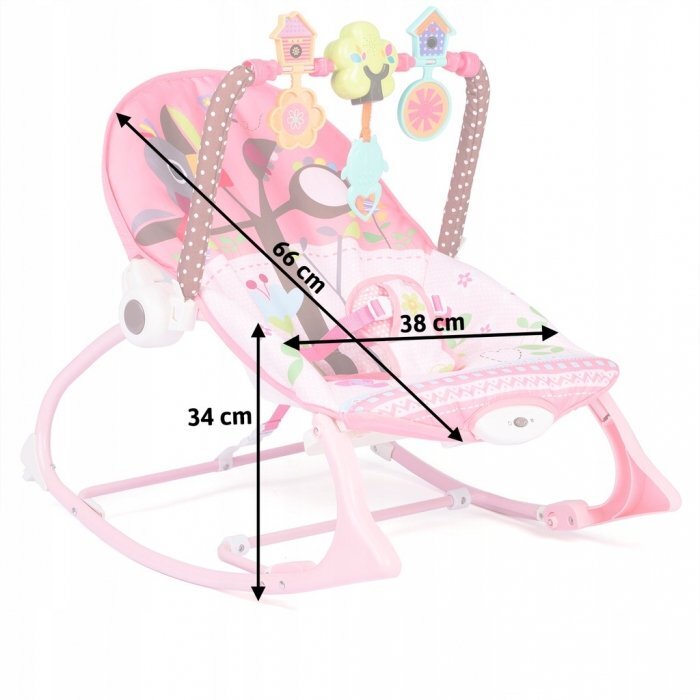 Ricokids Balansoar 3 in 1 cu vibratii 7303 roz