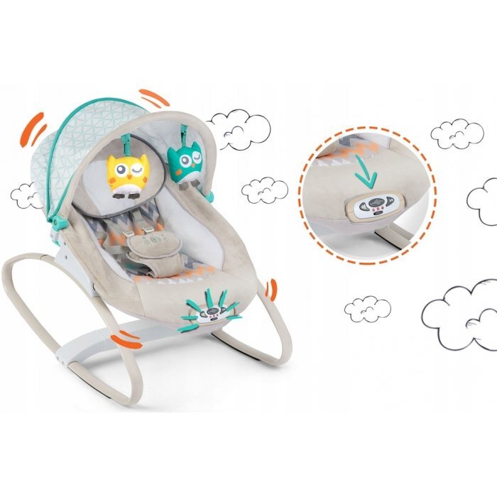 Ricokids Balansoar cu vibratii si muzica gri