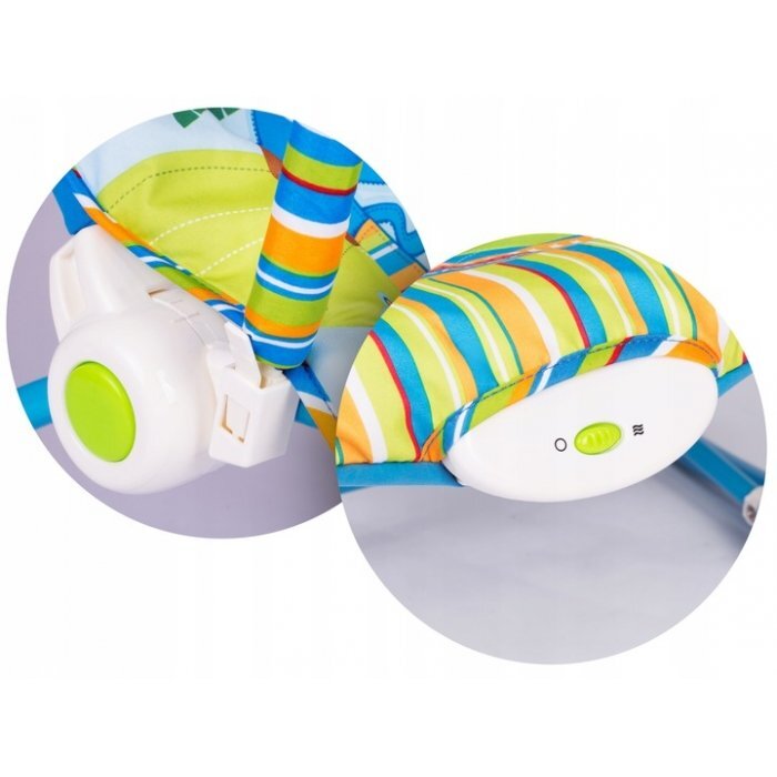 Ricokids Balansoar multifunctional cu vibratii si muzica 7302 Albastru