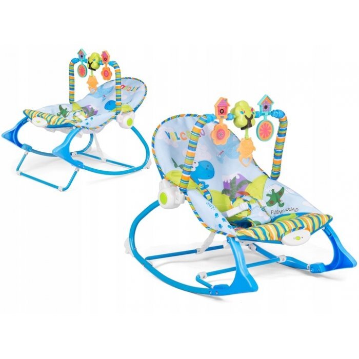 Ricokids Balansoar multifunctional cu vibratii si muzica 7302 Albastru