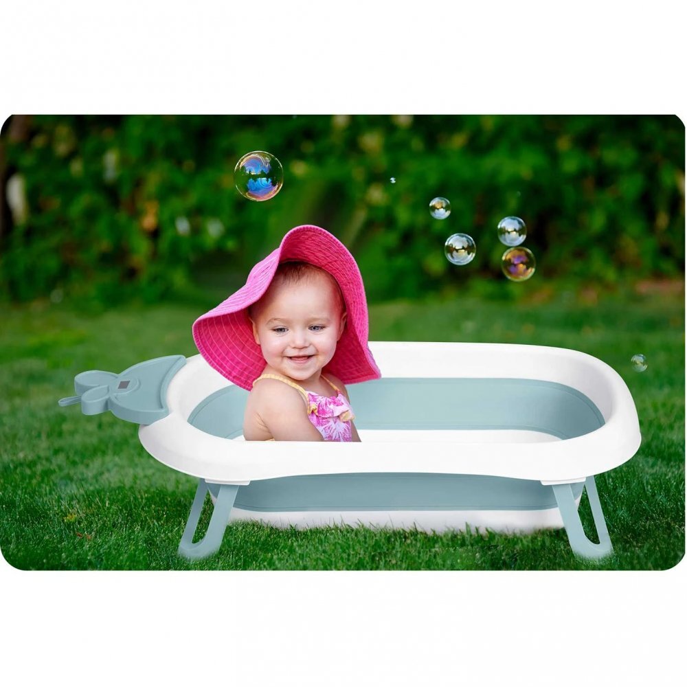 Ricokids Cadita pliabila cu termometru digital inclus Butterfly Blue
