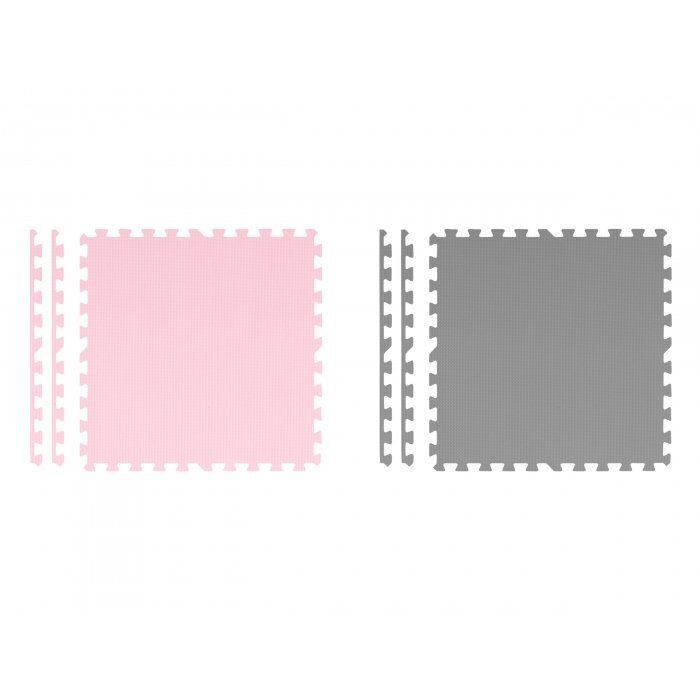 Ricokids Covoras de joaca puzzle 180 x 180 cm RozGri cu 9pieserealizat din spuma EVA inodoraantiderapantrezistent la apausor de curatatconfiguratii multipleutilizare cresegradinite