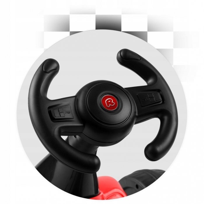 Ricokids Kart cu pedale si roti din plastic dur Gokart RK-595 Rosu
