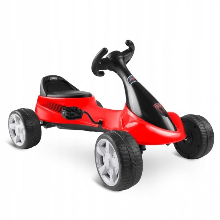 Ricokids Kart cu pedale si roti din plastic dur Gokart RK-595 Rosu