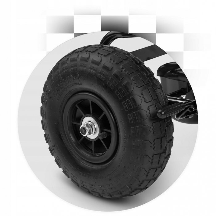 Ricokids Kart cu pedale si roti gonflabile gokart rk 590 negru