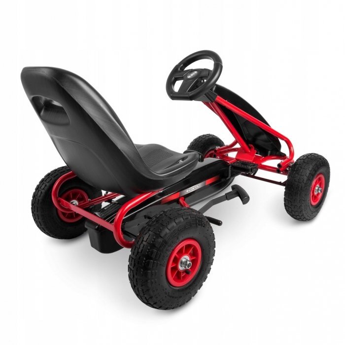 Ricokids Kart cu pedale si roti gonflabile Gokart rk 590 rosu