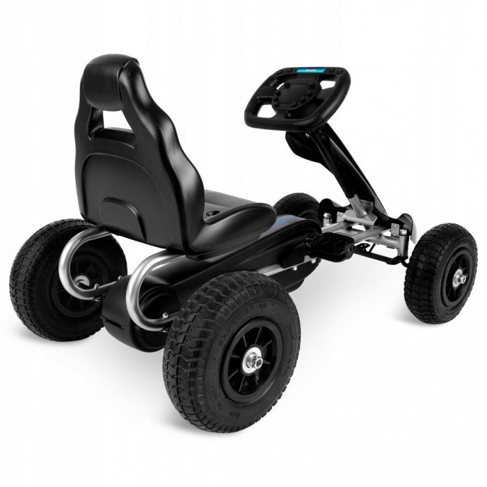 Ricokids Kart cu pedale si roti gonflabile Gokart RK-591 negru