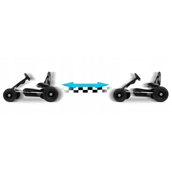 Ricokids Kart cu pedale si roti gonflabile Gokart RK-591 negru