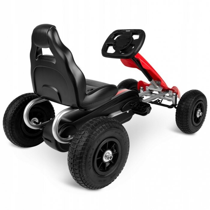 Ricokids Kart cu pedale si roti gonflabile Gokart RK-591 Rosu