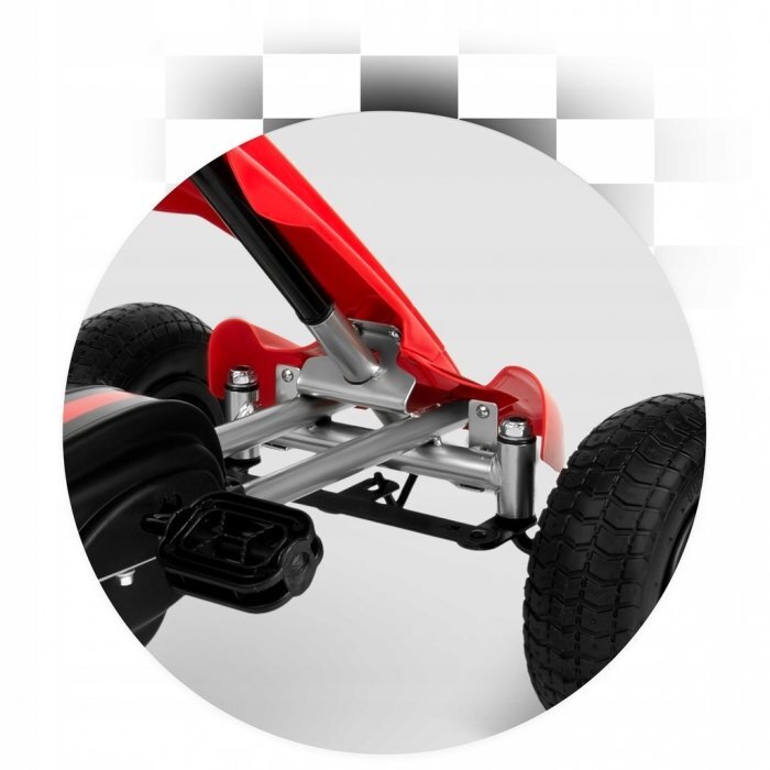Ricokids Kart cu pedale si roti gonflabile Gokart RK-591 Rosu
