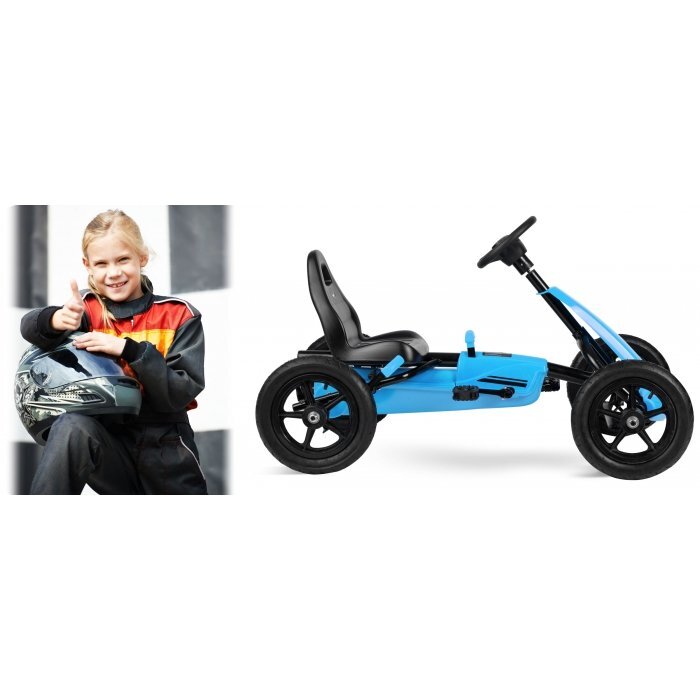 Ricokids Kart cu pedale si roti gonflabile gokart rk 592 albastru