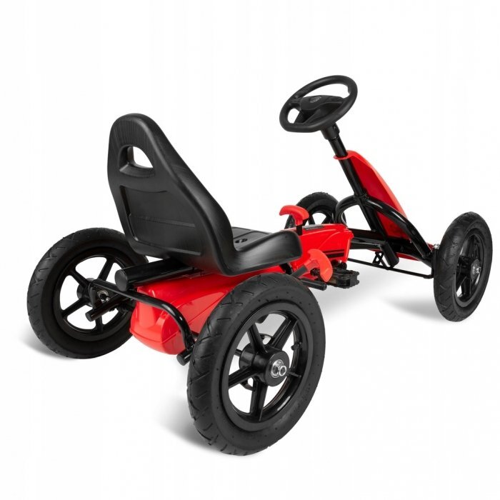 Ricokids Kart cu pedale si roti gonflabile gokart rk 592 rosu