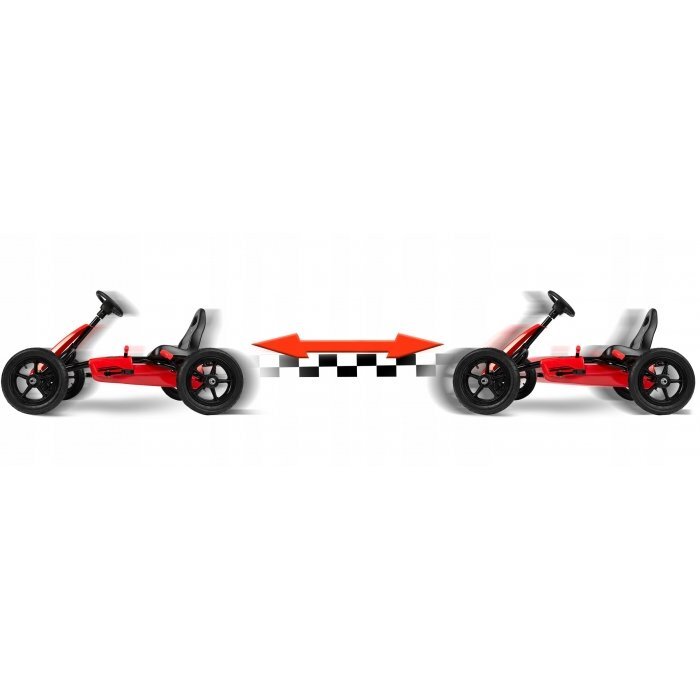 Ricokids Kart cu pedale si roti gonflabile gokart rk 592 rosu
