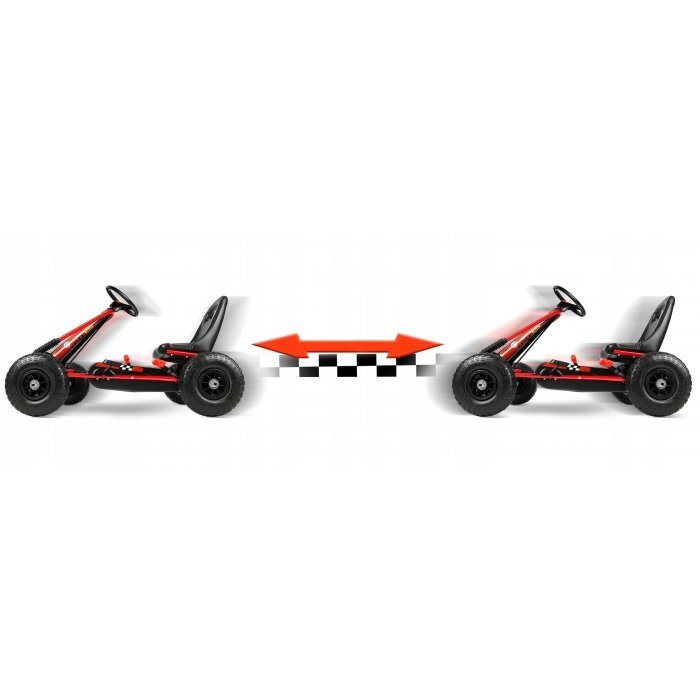 Ricokids Kart cu pedale si roti gonflabile Gokart rk 594 rosu