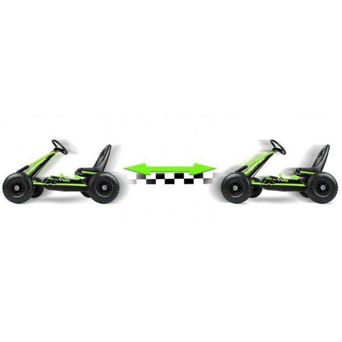 Ricokids Kart cu pedale si roti gonflabile Gokart rk 594 verde