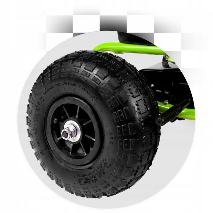 Ricokids Kart cu pedale si roti gonflabile Gokart rk 594 verde