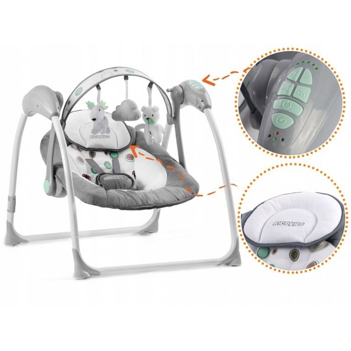 Ricokids Leagan electric cu muzica 7321 Gri