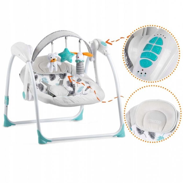 Ricokids Leagan electric cu muzica 7326 Turcoaz