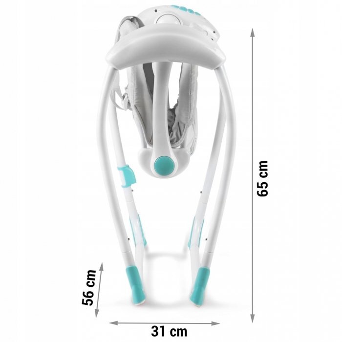 Ricokids Leagan electric cu muzica 7326 Turcoaz