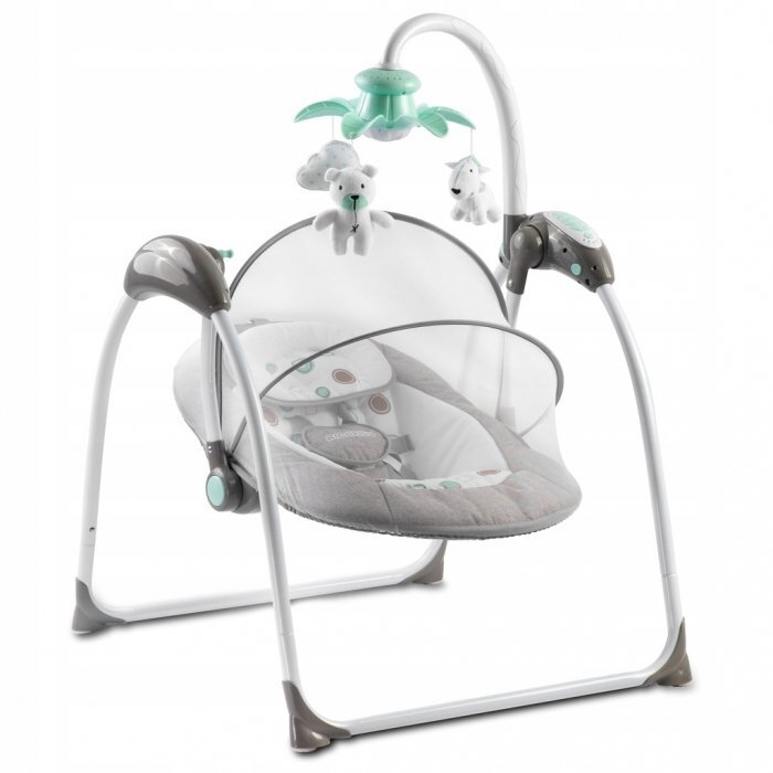 Ricokids Leagan electric cu muzica Premium 7322 Gri
