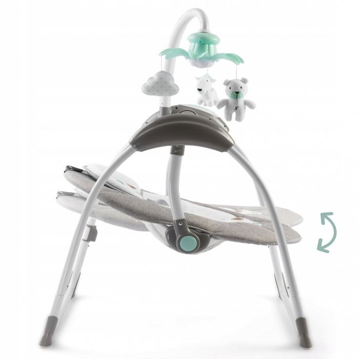 Ricokids Leagan electric cu muzica Premium 7322 Gri