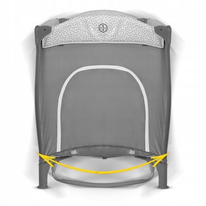 Ricokids Patut pliabil 125 x 65 x 78 cm gri