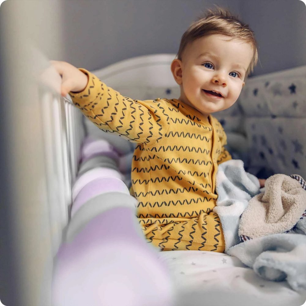 Ricokids Protectie laterala impletita pentru patut cu umplutura antialergica 3metri din plus MovGri
