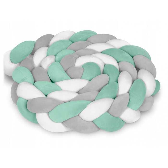 Ricokids Protectie laterala pentru patut impletita 3 m 722102 verde