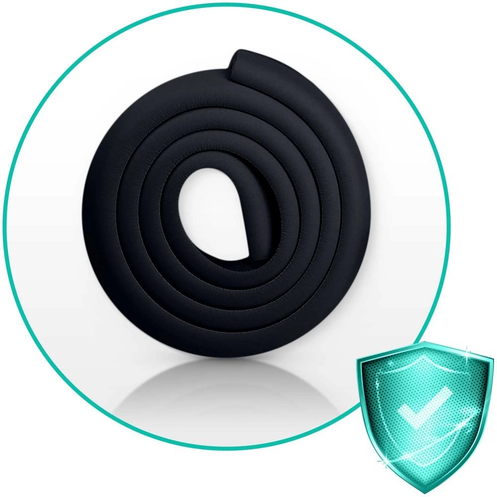 Ricokids Rola protectie multifunctionala din spuma pentru margini si muchii 2m Negru