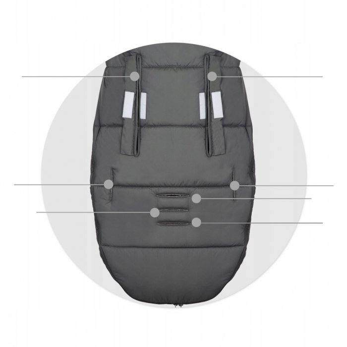 Ricokids Sac de dormit 95 x 48 cm Elmi 720001 Gri inchis