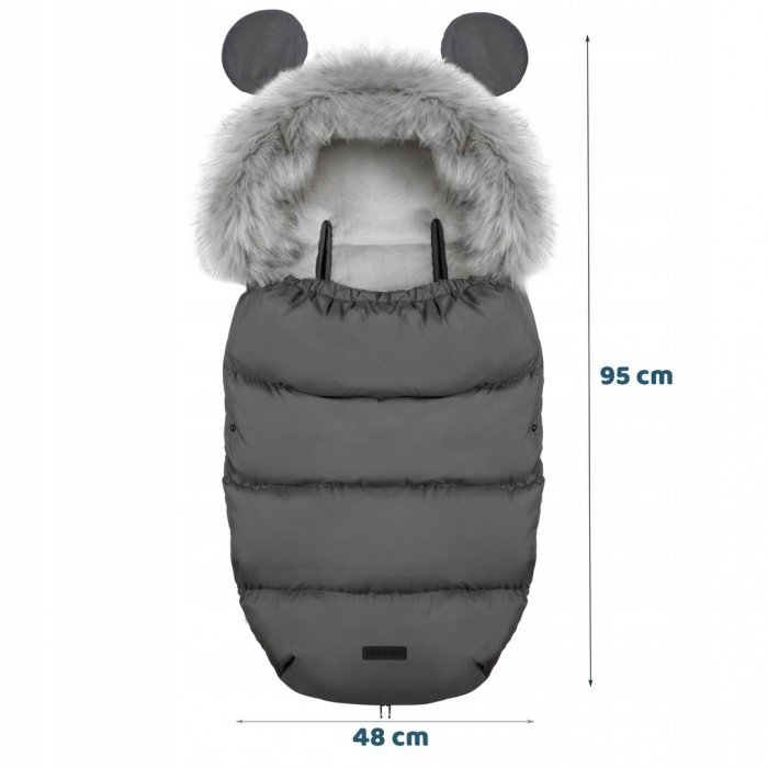 Ricokids Sac de dormit 95 x 48 cm Elmi 720001 Gri inchis